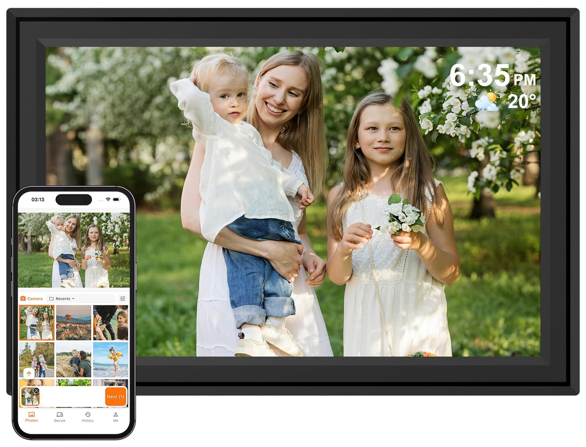 Digital Picture Frame 1280×800 HD Touch Screen Wall-Mountable