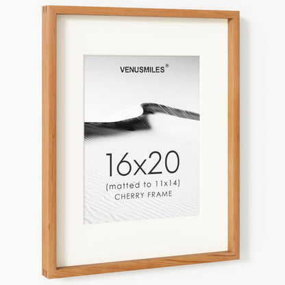 4x6 Picture Frame, USA-Sourced Natural Maple Wood Photo Collage Frame with HD Tempered Glass, Modern Simple 4 x 6 Wooden Frame Matted to 3.5x5, Gallery Wall Frames for Art, Wall or Tabletop Display