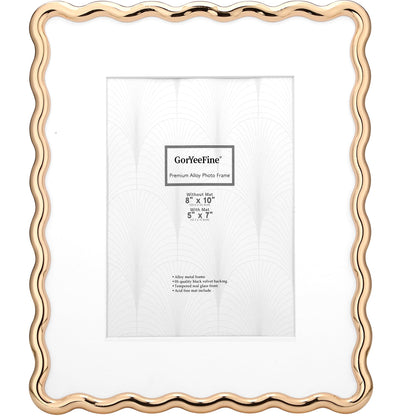 3-2x3'' Silver Heavy-Duty Zinc Alloy Picture Frames,Wave Design Silver Picture Frame Multi 3x2'' Photo Frame,with Black Premium Velvet Backing,for Desktop and Wall Hanging.