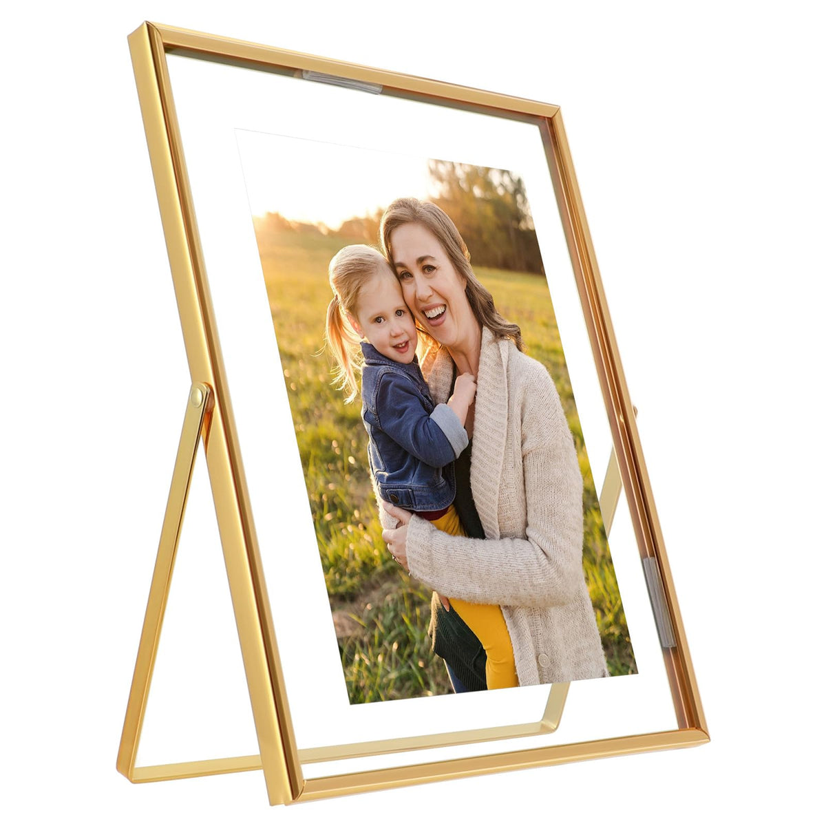 Silver Floating Frame, 4"x6", Horizontal