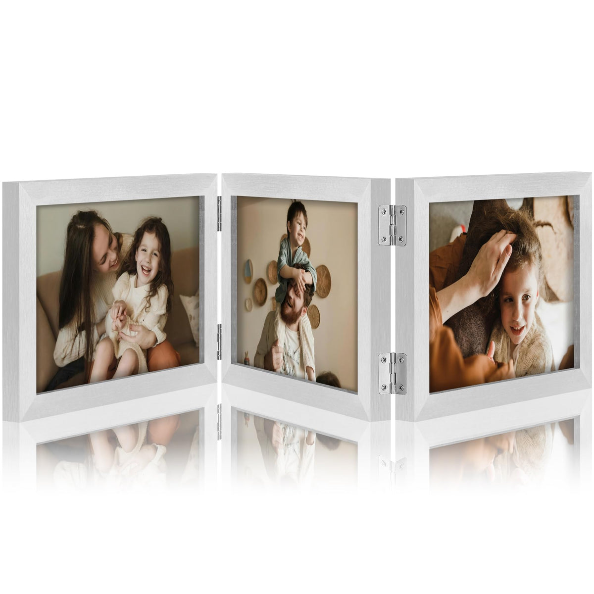 decorUhome Black Triple 4x6 Picture Frame Vertical
