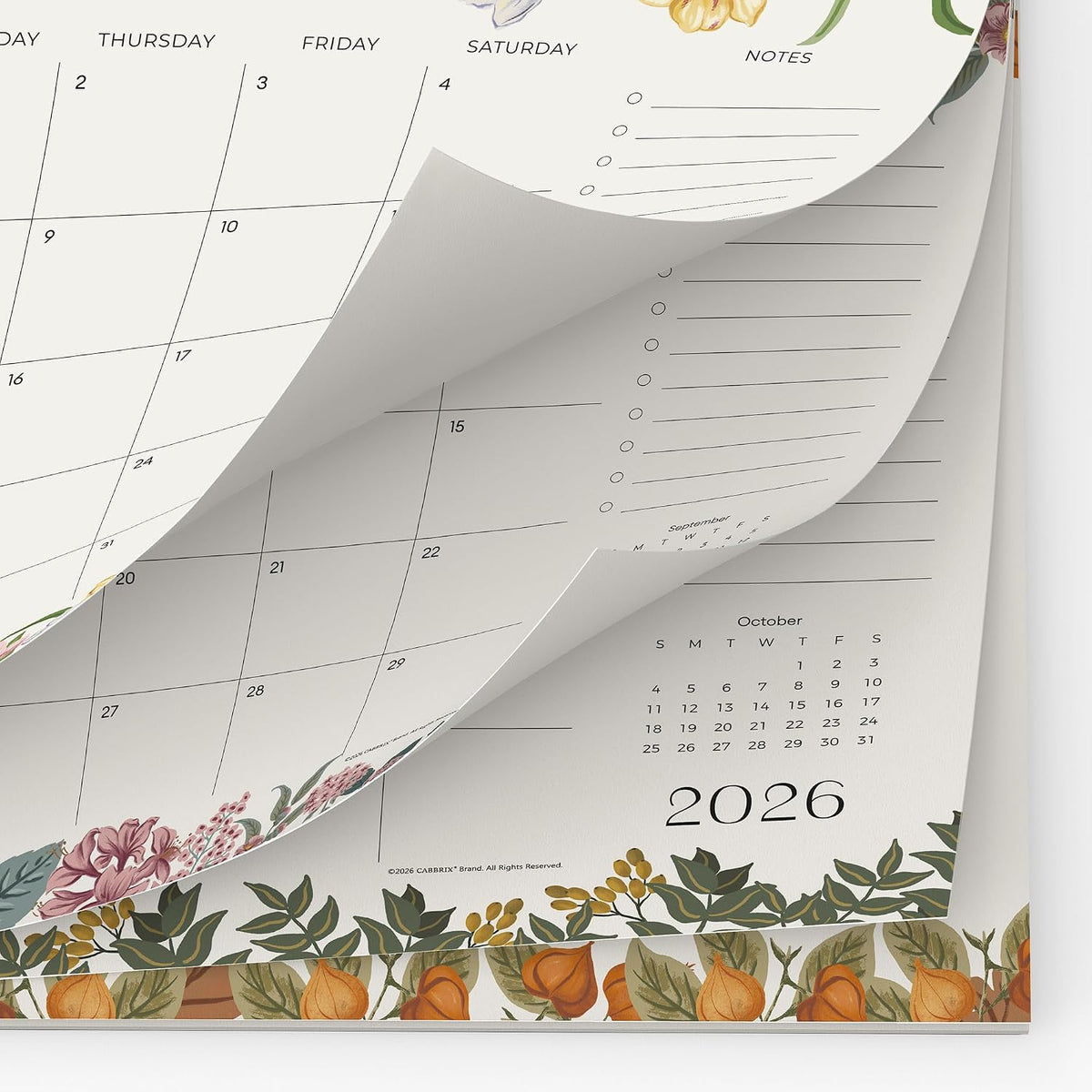 Cabbrix Desk Calendar 2026-2027 with Desktop Mat, Desk Pad Calendar From July 2026 to December 2027 15x12 inch, Desk Blotter Calendar for Home Office and School, Easy Planning, Gift for the Holidays