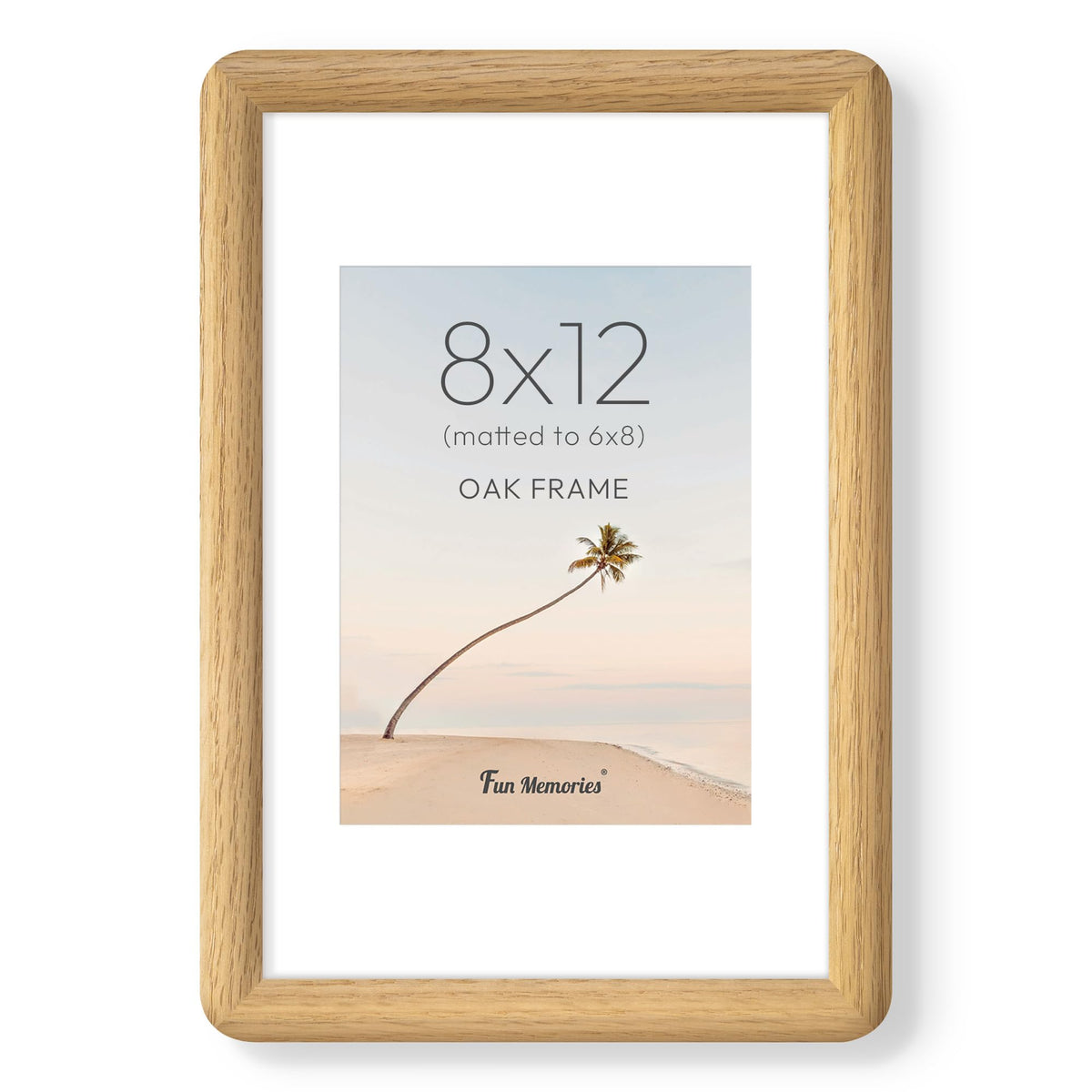 6x6 Picture Frame, USA-Sourced Walnut Wood Photo Frame with Tempered Glass, Handcrafted Rustic Farmhouse Frame for Wall & Tabletop Display, Matted to 4x4