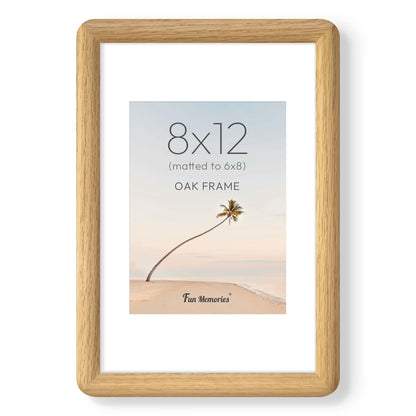6x6 Picture Frame, USA-Sourced Walnut Wood Photo Frame with Tempered Glass, Handcrafted Rustic Farmhouse Frame for Wall & Tabletop Display, Matted to 4x4