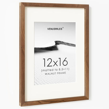 4x6 Picture Frame, USA-Sourced Natural Maple Wood Photo Collage Frame with HD Tempered Glass, Modern Simple 4 x 6 Wooden Frame Matted to 3.5x5, Gallery Wall Frames for Art, Wall or Tabletop Display