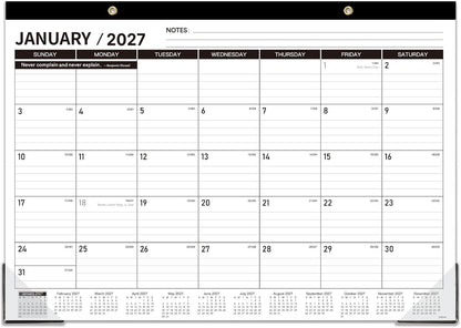 2027 Desk Calendar - JAN 2027 - DEC 2027, 12 Month Large Desk Calendar 2027
