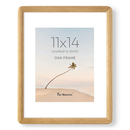 6x6 Picture Frame, USA-Sourced Walnut Wood Photo Frame with Tempered Glass, Handcrafted Rustic Farmhouse Frame for Wall & Tabletop Display, Matted to 4x4