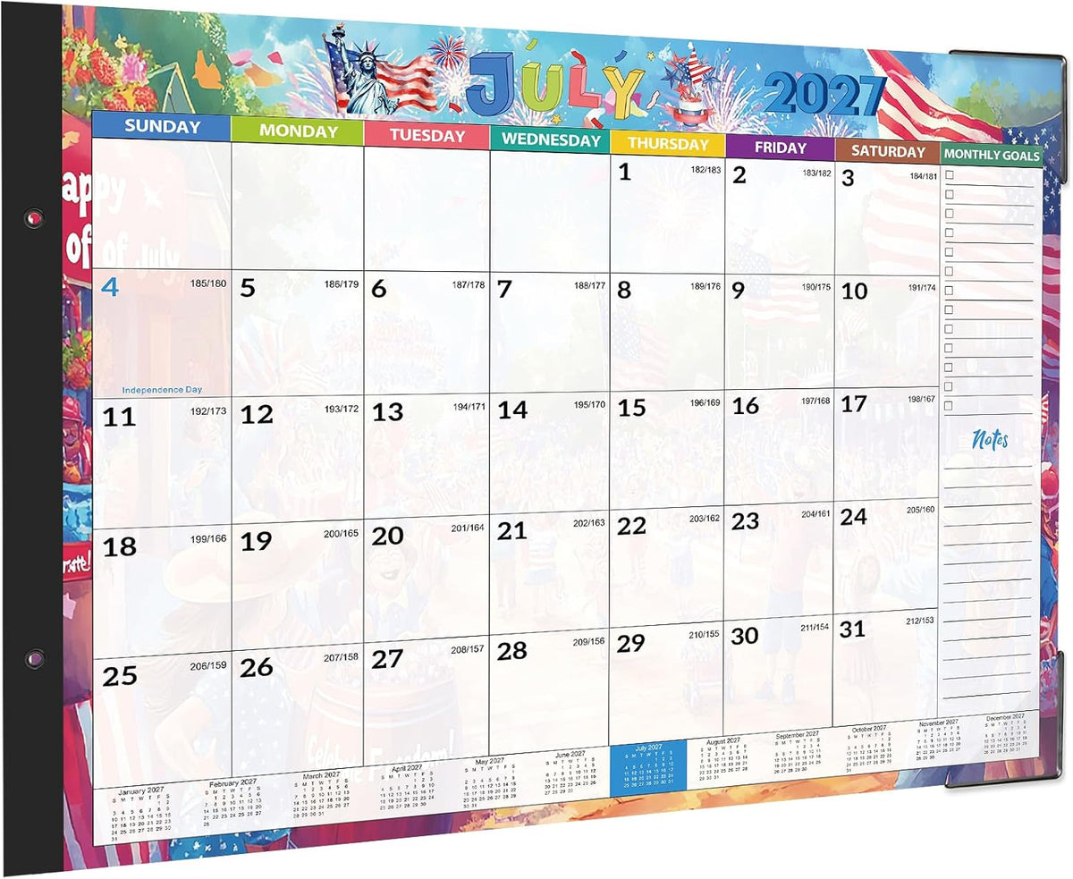 2027 Calendar - 2027 Desk Calendar, 22" x 17", Jan.2027 - Dec.2027
