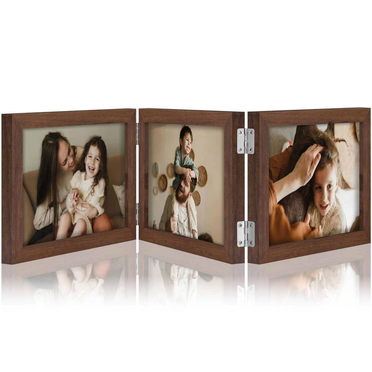 decorUhome Black Triple 4x6 Picture Frame Vertical