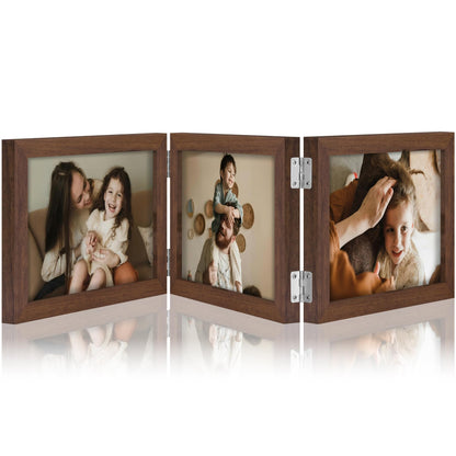decorUhome Black Triple 4x6 Picture Frame Vertical