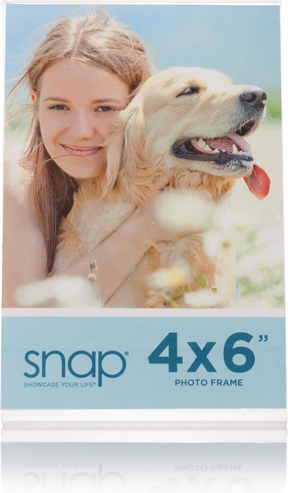Snap 4x6 Clear Acrylic Picture Frame 12 Pack