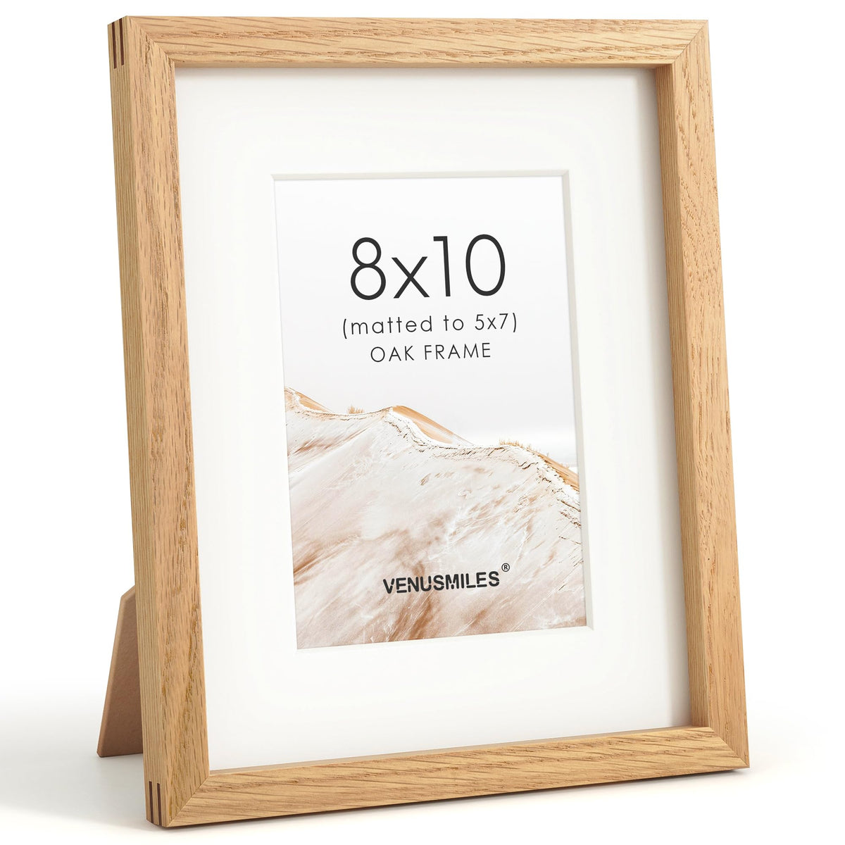 4x6 Picture Frame, USA-Sourced Natural Maple Wood Photo Collage Frame with HD Tempered Glass, Modern Simple 4 x 6 Wooden Frame Matted to 3.5x5, Gallery Wall Frames for Art, Wall or Tabletop Display