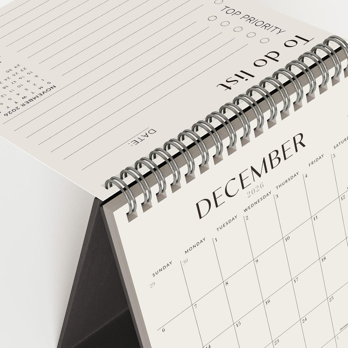 Jotsome Desk Calendar 2026-2027, Small Standing Flip Desktop Calendar