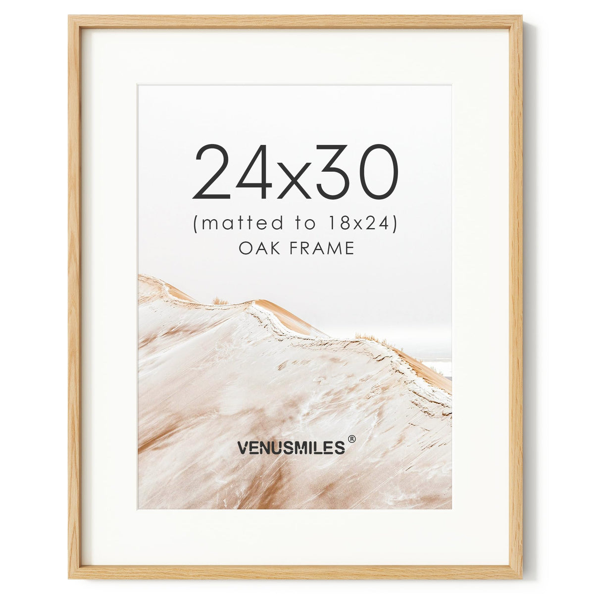 4x6 Picture Frame, USA-Sourced Natural Maple Wood Photo Collage Frame with HD Tempered Glass, Modern Simple 4 x 6 Wooden Frame Matted to 3.5x5, Gallery Wall Frames for Art, Wall or Tabletop Display