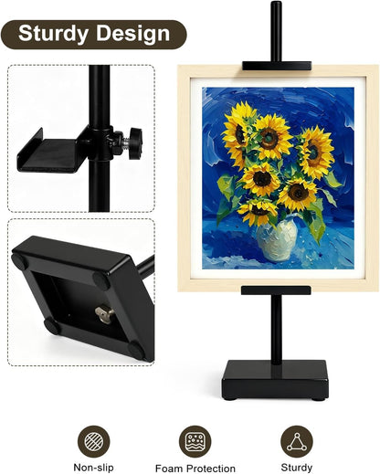 Adjustable Tabletop Easel Stand, Black 17" H Easels for Display