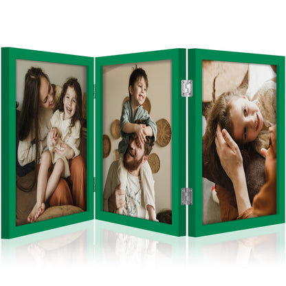 decorUhome Black Triple 4x6 Picture Frame Vertical