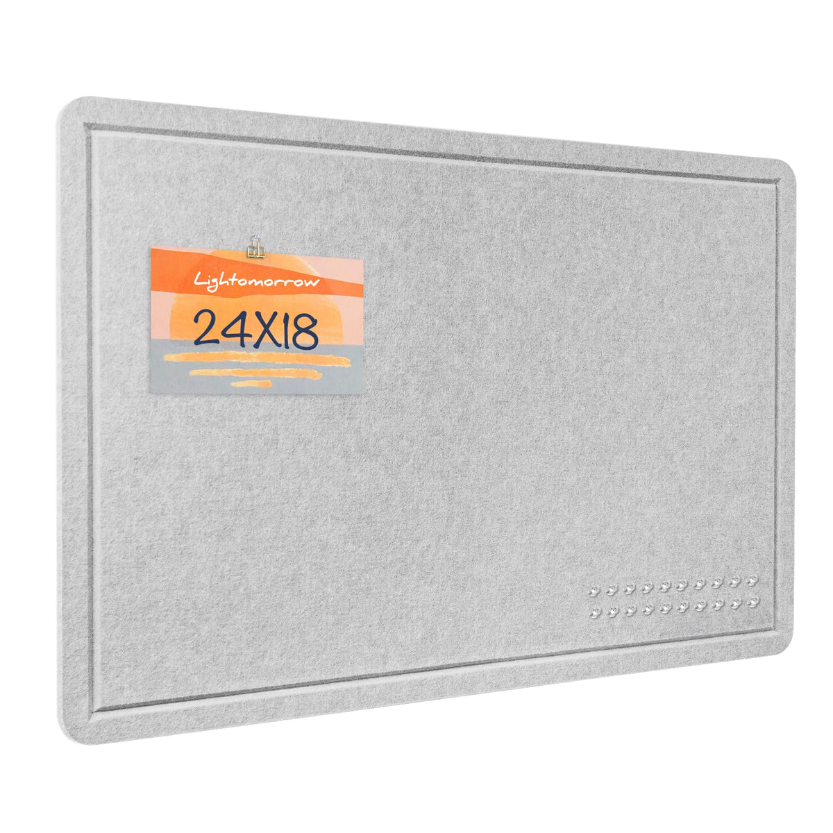 Felt Bulletin Board 36x24 inches, Decorative Pin Board for Home & Office