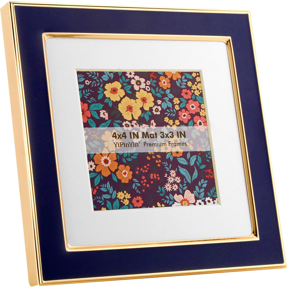 YiPinYin 5x7''Jasper Green Enamel Picture Frames with Gold-Plated Metal Frame Design,HD-Real Glass & Velvet Back,for Countertop,Tabletop Display,Bookshelf,Wall Décor