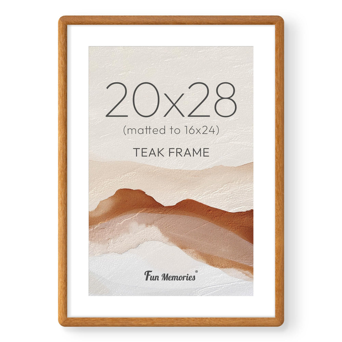 6x6 Picture Frame, USA-Sourced Walnut Wood Photo Frame with Tempered Glass, Handcrafted Rustic Farmhouse Frame for Wall & Tabletop Display, Matted to 4x4