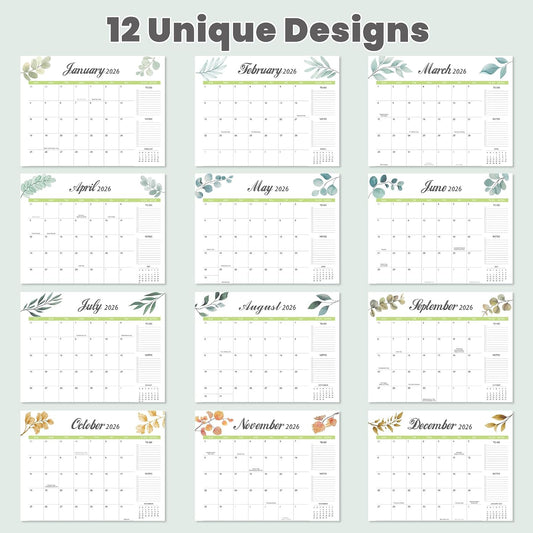 Desk Calendar 2026-2027 with Desk Mat – 22" x 17" Large Desk Pad Calendar Runs from July 2026 to December 2027, Office Supplies Desktop Monthly Calendar for Home & Office