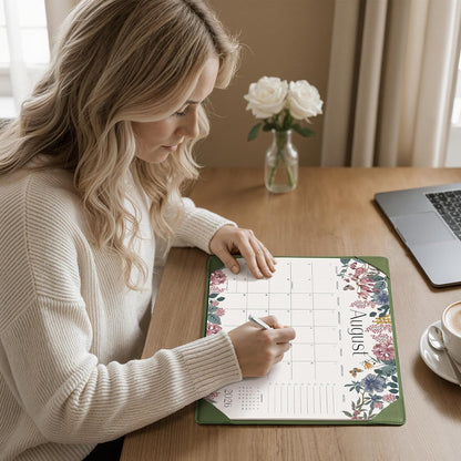 Cabbrix Desk Calendar 2026-2027 with Desktop Mat, Desk Pad Calendar From July 2026 to December 2027 15x12 inch, Desk Blotter Calendar for Home Office and School, Easy Planning, Gift for the Holidays