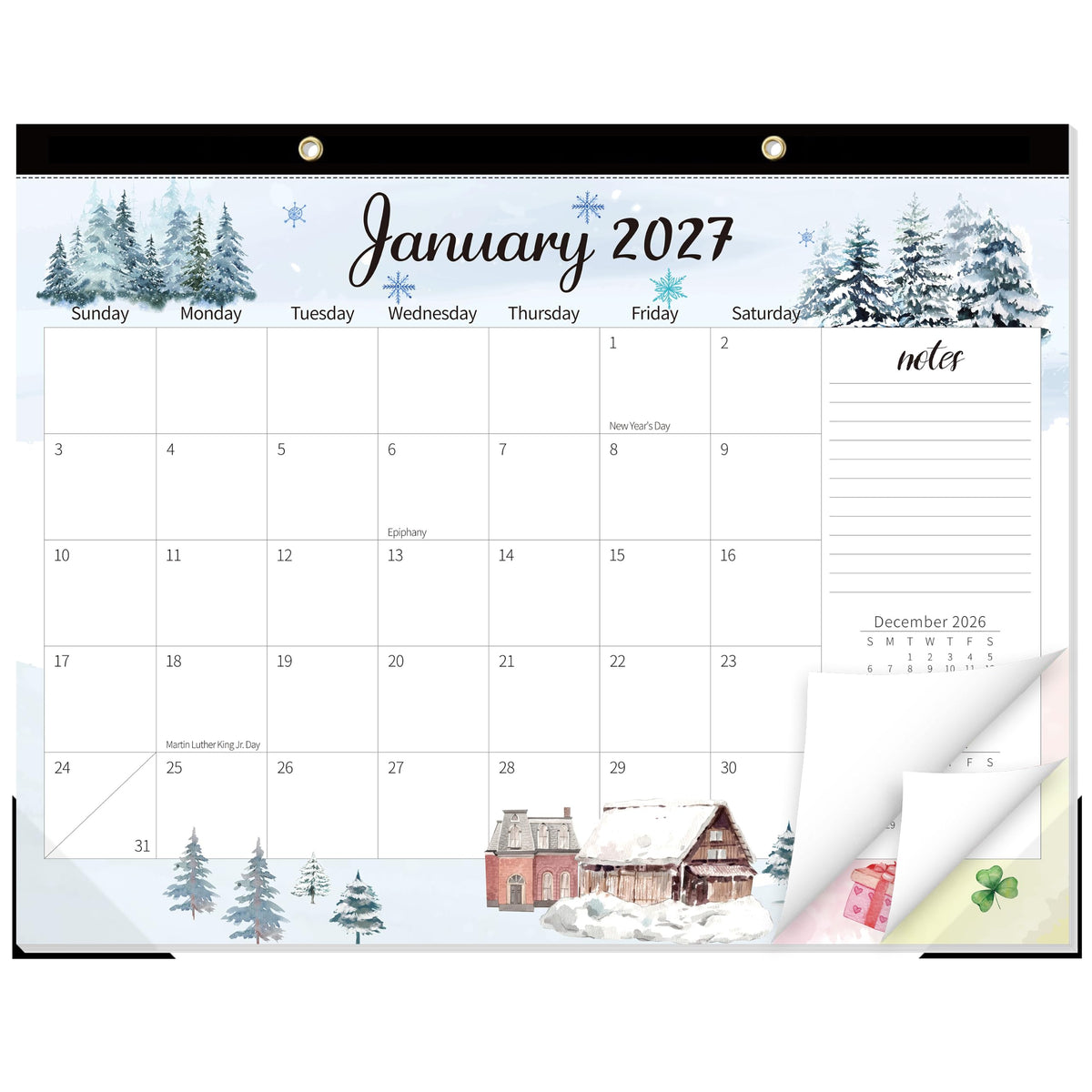 GuassLee Large Desk Calendar 2027-2028, 18 Months, 22" x 17"