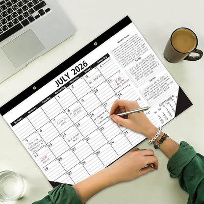Desk Calendar 2026-2027 -18 Months-JULY 2026 to December 2027,Desk calendar 2026-2027,12x17 in,Calendar 2026-2027,Office Desk Calendar 2027