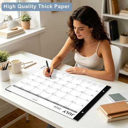KOPEESY Desk Calendar 2026-2027, Jul 2026 - Dec 2027, 18-Month, 22" x 17"