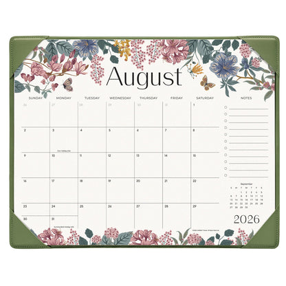 Cabbrix Desk Calendar 2026-2027 with Desktop Mat, Desk Pad Calendar From July 2026 to December 2027 15x12 inch, Desk Blotter Calendar for Home Office and School, Easy Planning, Gift for the Holidays
