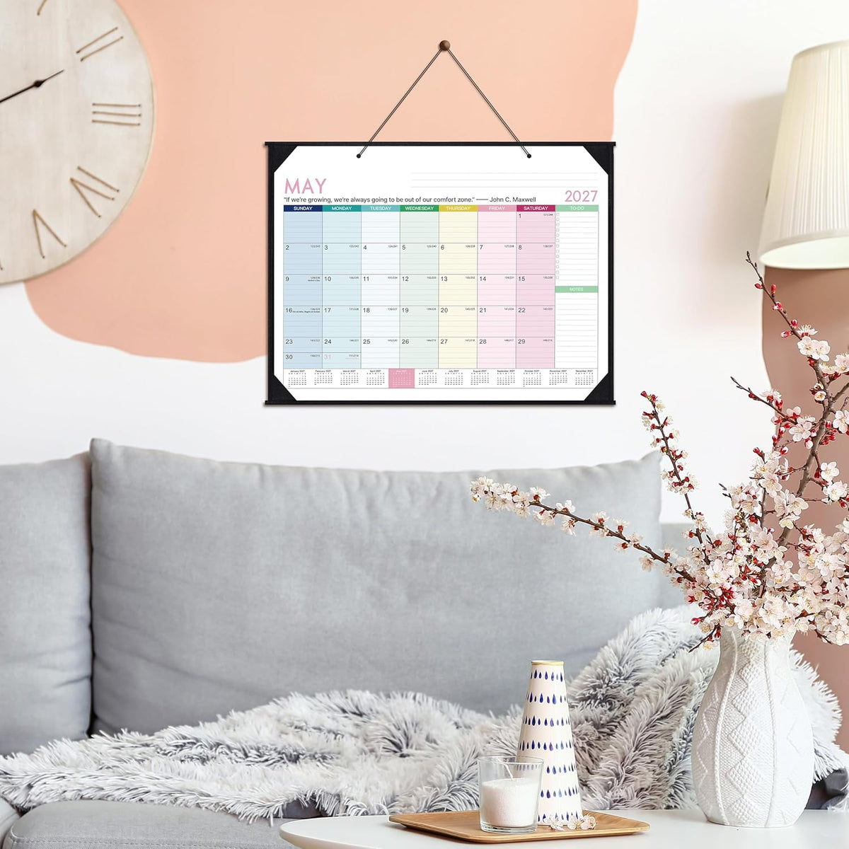 2027 Desk Calendar - Desk Calendar 2027, 22" x 17",Jan 2027 - Dec 2027