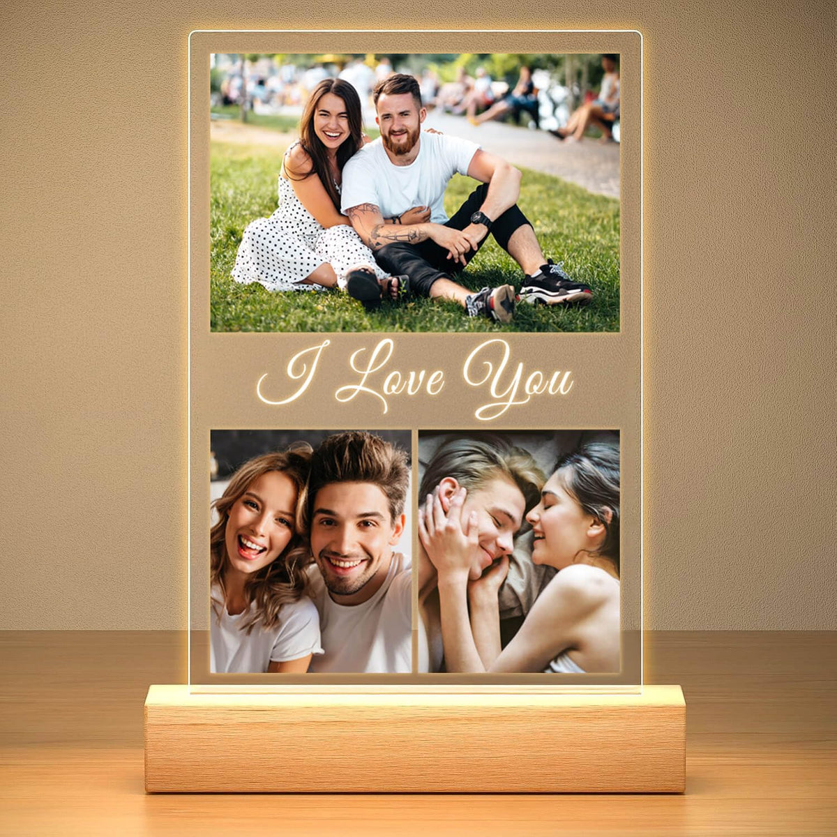 KoxSmar Custom Picture Frame, Personalized Photo Frame, Customized Picture Frames, Personalized Anniversary Birthday Gifts for Women Men Her Him Girlfriend Boyfriend Wife Husband Couple