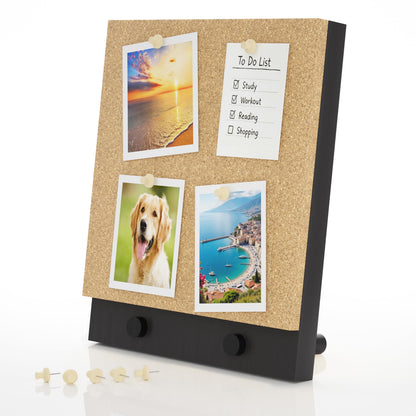 Trycooling Wood Frame Bulletin Board, Cork Board, Wood, Small