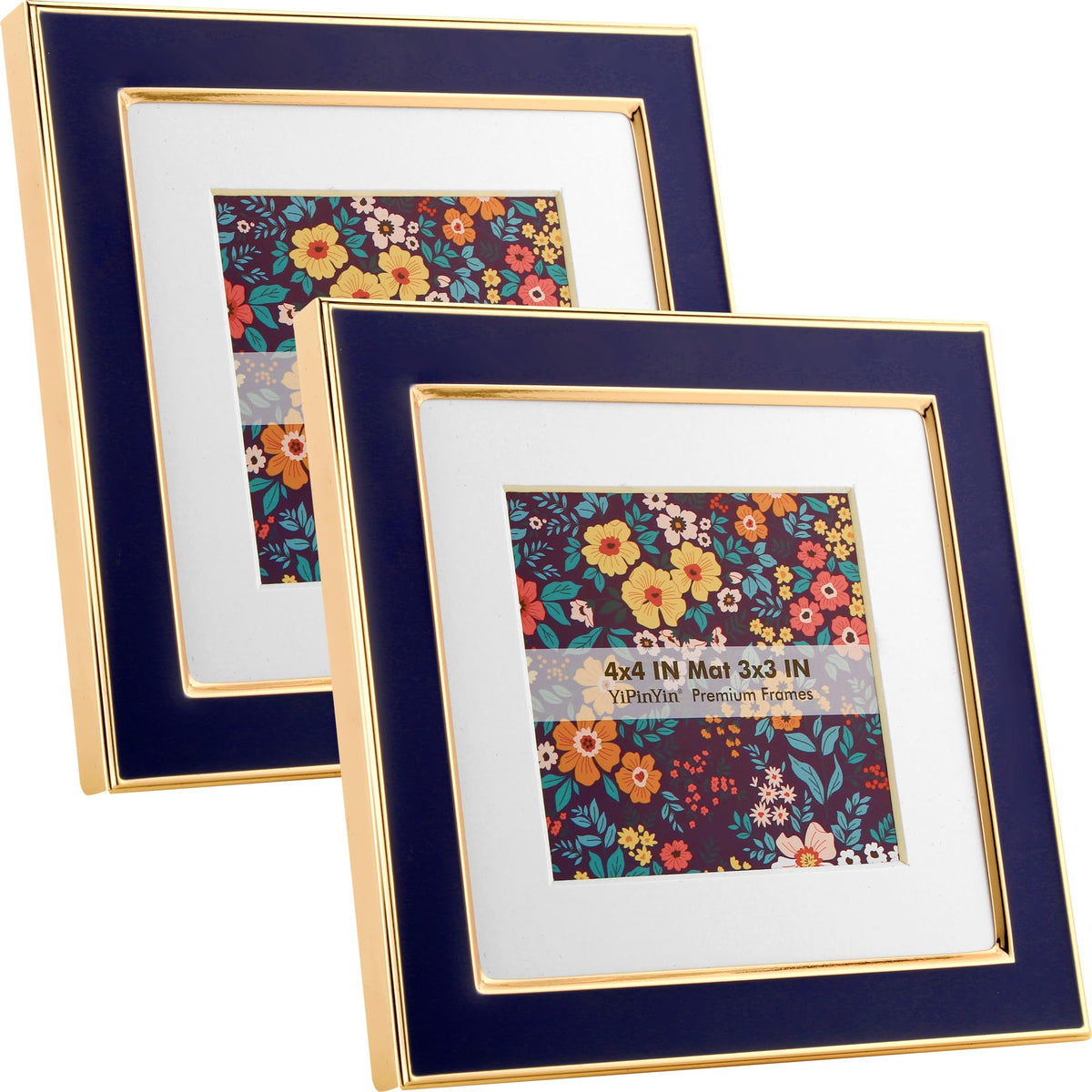 YiPinYin 5x7''Jasper Green Enamel Picture Frames with Gold-Plated Metal Frame Design,HD-Real Glass & Velvet Back,for Countertop,Tabletop Display,Bookshelf,Wall Décor