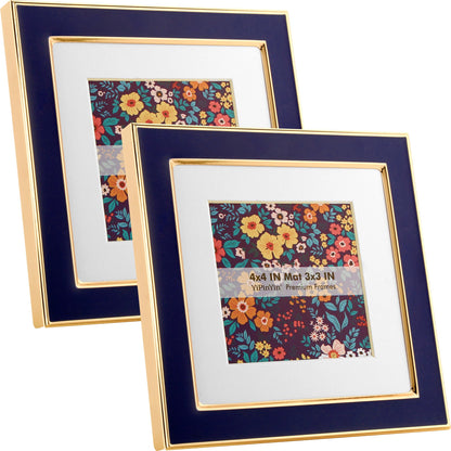 YiPinYin 5x7''Jasper Green Enamel Picture Frames with Gold-Plated Metal Frame Design,HD-Real Glass & Velvet Back,for Countertop,Tabletop Display,Bookshelf,Wall Décor