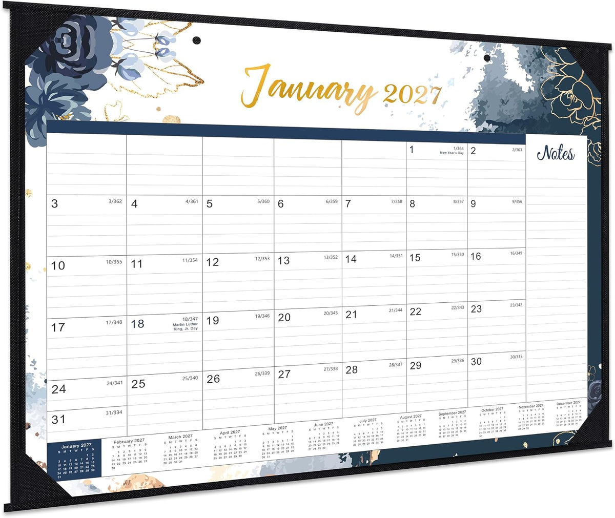 2027 Desk Calendar, Large Desktop Calendar from January - December 2027