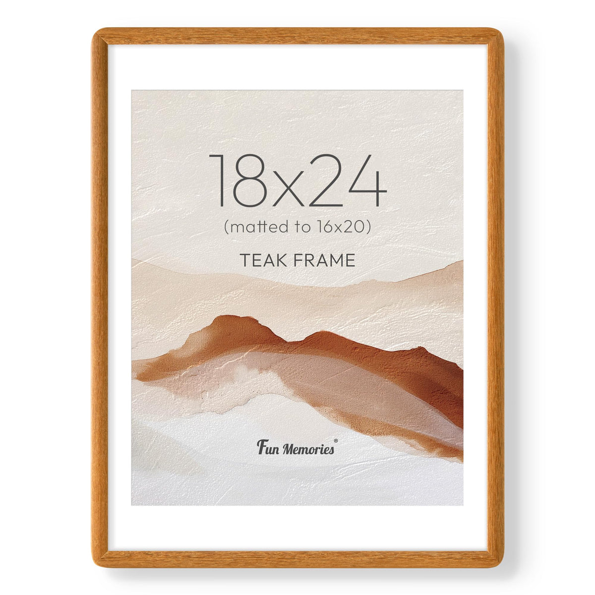 6x6 Picture Frame, USA-Sourced Walnut Wood Photo Frame with Tempered Glass, Handcrafted Rustic Farmhouse Frame for Wall & Tabletop Display, Matted to 4x4