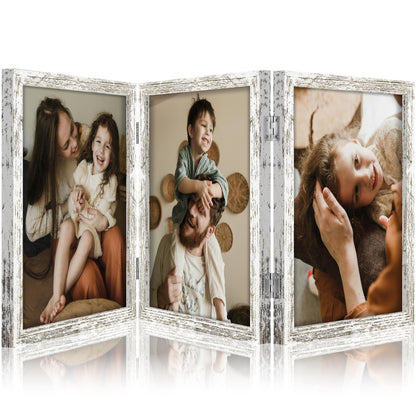 decorUhome Black Triple 4x6 Picture Frame Vertical