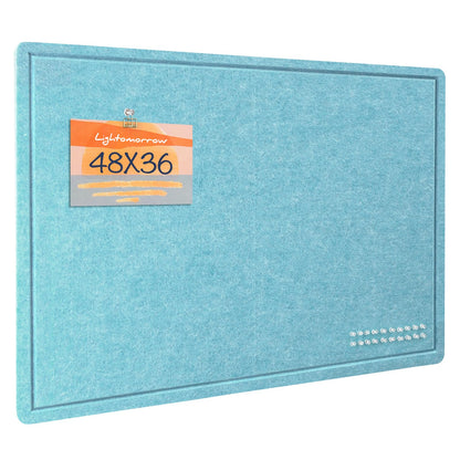 Felt Bulletin Board 36x24 inches, Decorative Pin Board for Home & Office