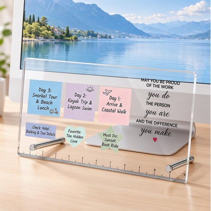 Monitor Memo Board Be The Sunshine Inspirational Acrylic Desk Note Holder