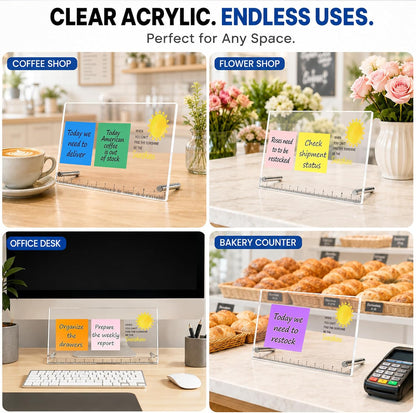 Monitor Memo Board Be The Sunshine Inspirational Acrylic Desk Note Holder
