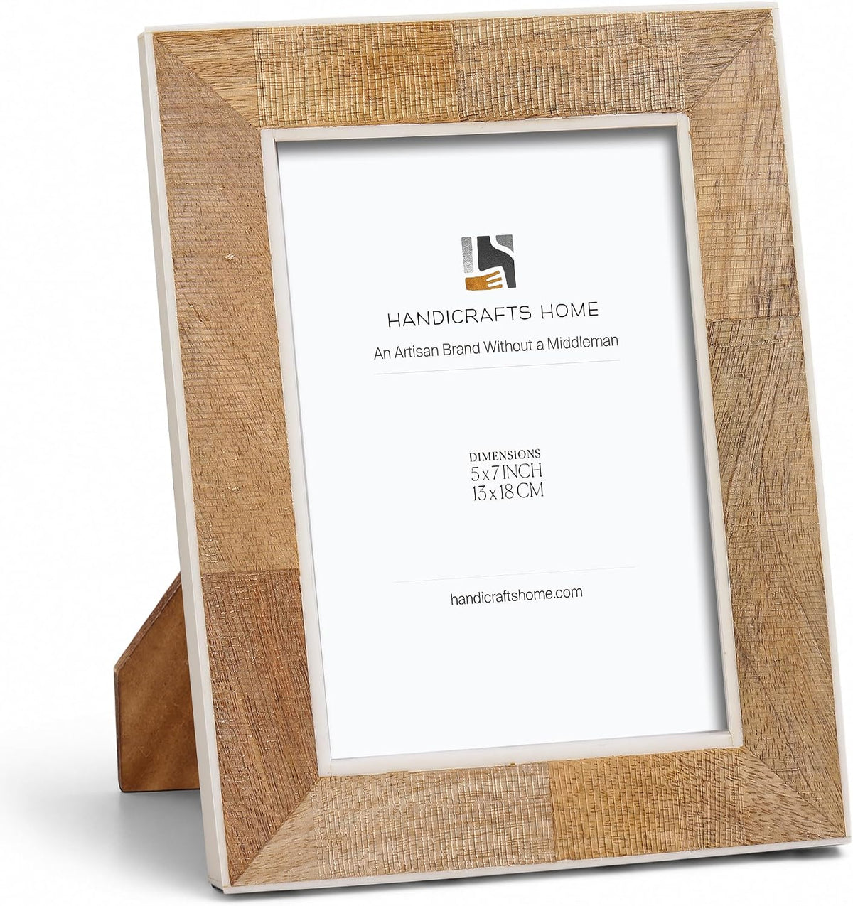 Handicrafts Home Handmade 5x7 Wood Picture Frame Neutral Modern Home Decor