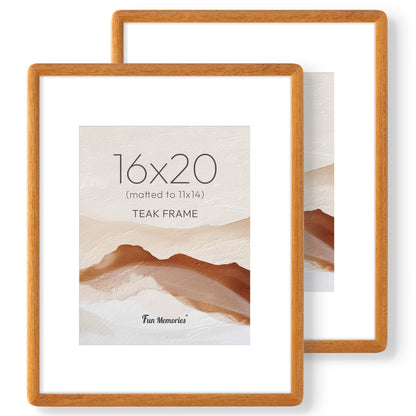 6x6 Picture Frame, USA-Sourced Walnut Wood Photo Frame with Tempered Glass, Handcrafted Rustic Farmhouse Frame for Wall & Tabletop Display, Matted to 4x4