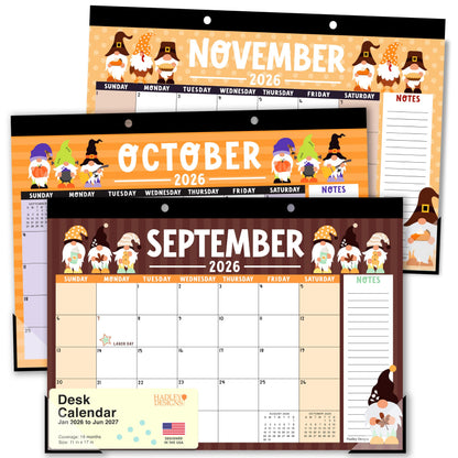 Large Desk Calendar 2026 - Desktop Calendar 2026-2027