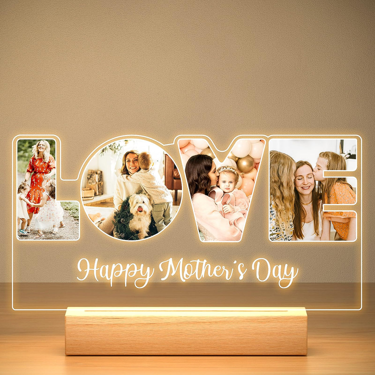 KoxSmar Custom Picture Frame, Personalized Photo Frame, Customized Picture Frames, Personalized Anniversary Birthday Gifts for Women Men Her Him Girlfriend Boyfriend Wife Husband Couple