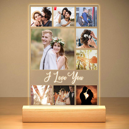 KoxSmar Custom Picture Frame, Personalized Photo Frame, Customized Picture Frames, Personalized Anniversary Birthday Gifts for Women Men Her Him Girlfriend Boyfriend Wife Husband Couple