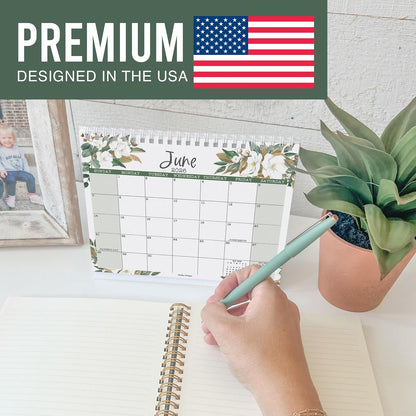 Small Desk Calendar 2026-2027 Standing Flip - 2026 Desk Calendar Small