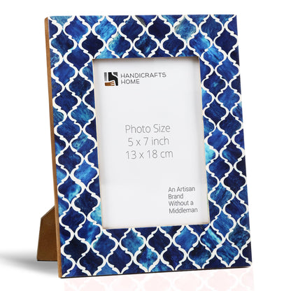 Handicrafts Home Handmade Bone Inlay 5x7 Red Picture Frame Modern HomeDecor