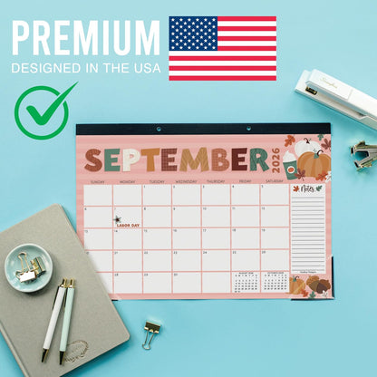 Large Desk Calendar 2026 - Desktop Calendar 2026-2027