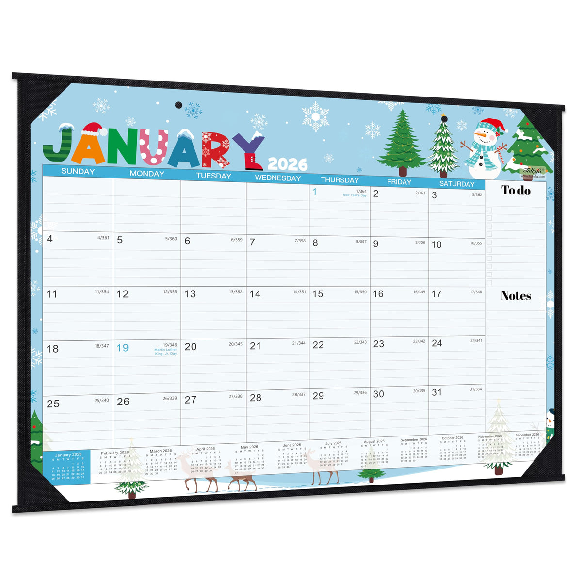 2027 Desk Calendar - Large Desk Calendar 2027, Jan.2027 - Dec.2027