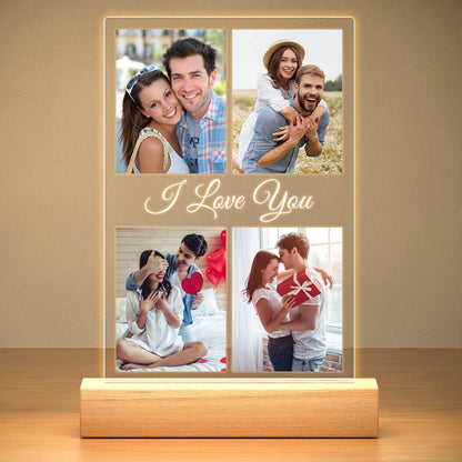 KoxSmar Custom Picture Frame, Personalized Photo Frame, Customized Picture Frames, Personalized Anniversary Birthday Gifts for Women Men Her Him Girlfriend Boyfriend Wife Husband Couple